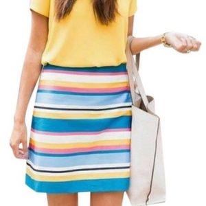 NWT Ann Taylor LOFT Stripe Shift Skirt Size 8